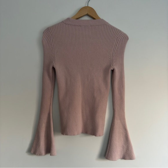 Velvet Heart pink bell sleeve sweater size: Small - Picture 2 of 3